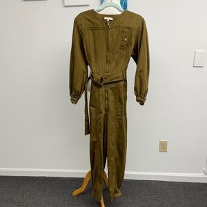Madewell Tapered Leg Jumpsuit Golden Spinach‎